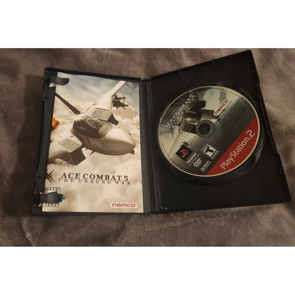 Ace Combat 5: The Unsung War (Sony PlayStation 2, 2004) (CIB) DAMAGED CASE